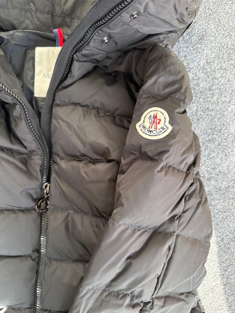 Moncler 黒 ロングダウンジャケット