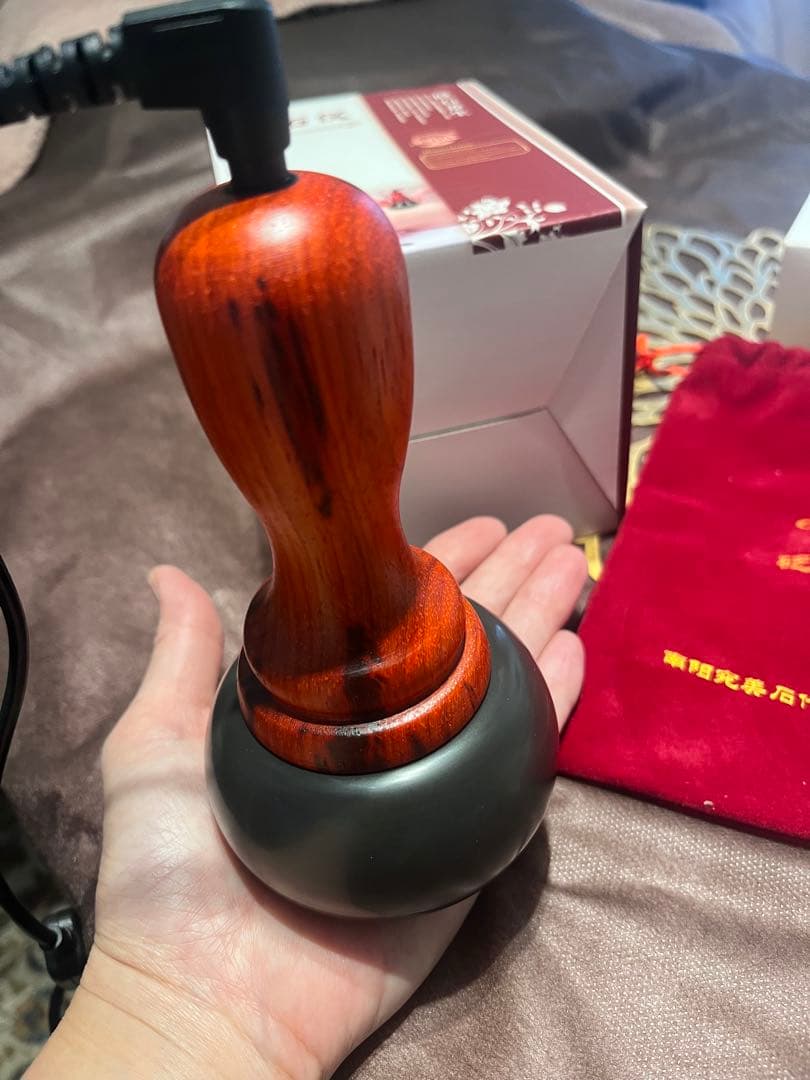 マ*ル様 ベン石温熱器　ホットストーンセラピー温石　日本でも海外でも使えるコンセ