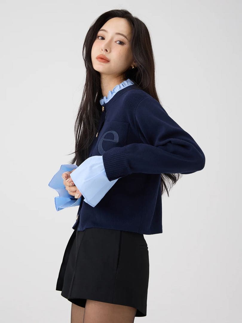 Attached collar カーディガン eimy istoire