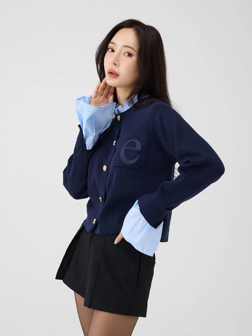 Attached collar カーディガン eimy istoire