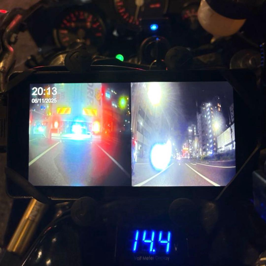 バイク用ドライブレコーダー ドラレコ スマートモニター 6.25インチ