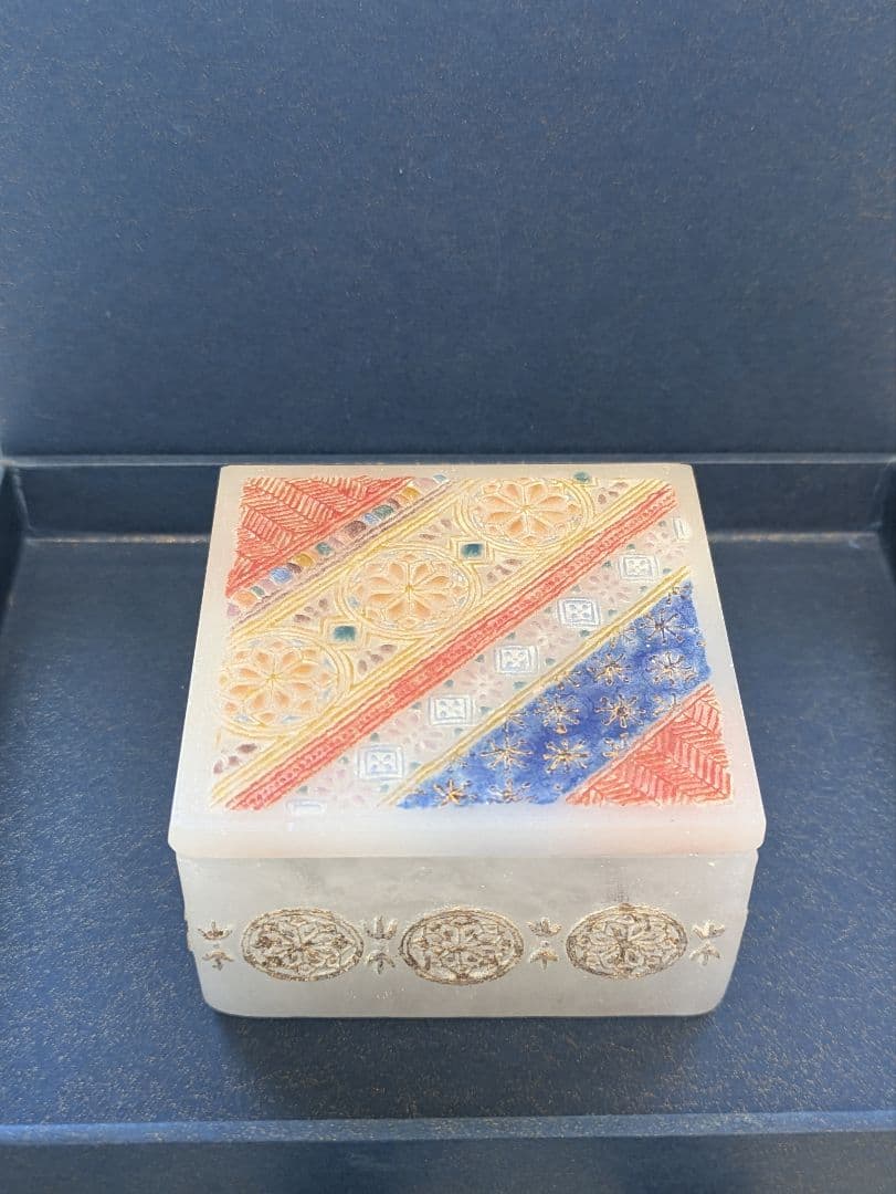 rokka glass 蓋物　大人気作家さん