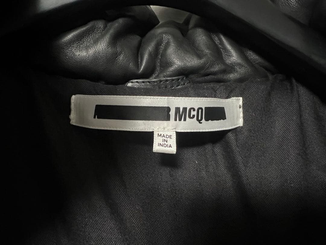 メ*リ様 アレキサンダーマックイーン　レザージャケット 46 未使用