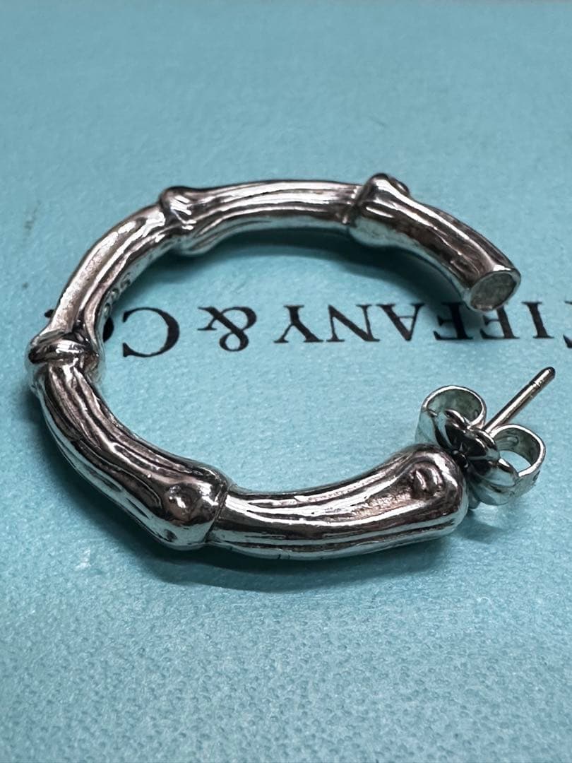 TIFFANY＆Co ティファニー バンブー フープ ピアス 片耳のみ約27㎜