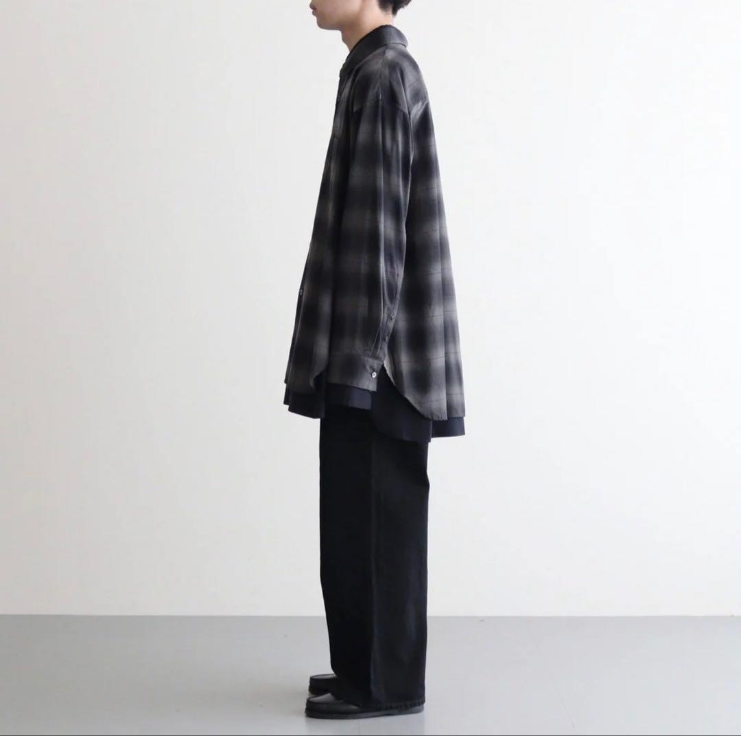 steinシュタイン OVERSIZED LAYERED SHIRT