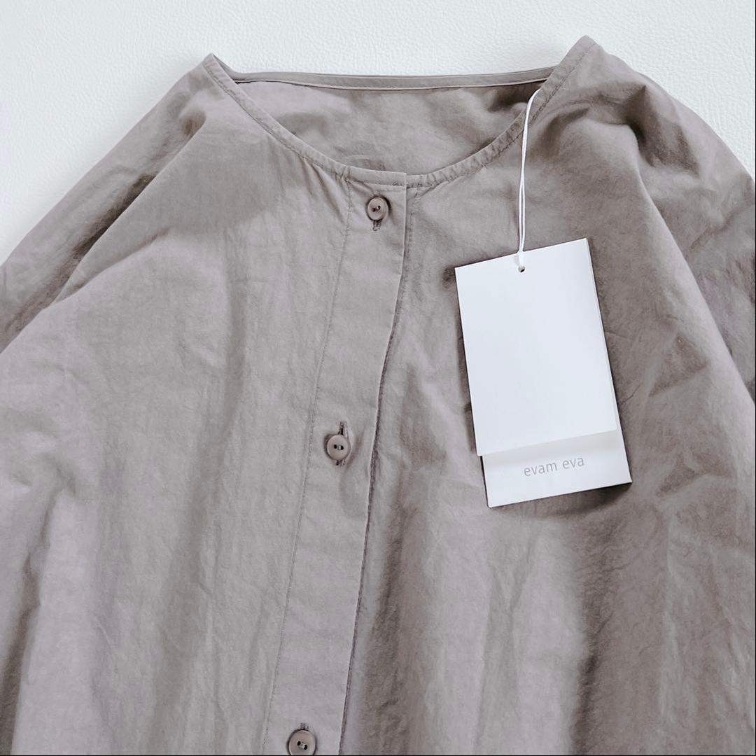 は*な様 未使用✨25ss evam eva エヴァムエヴァ コットンノーカラー