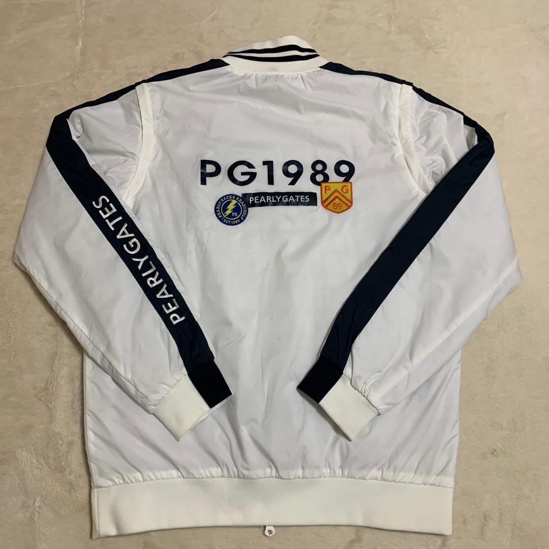 m*i様 PEARLY GATES リバーシブル中綿ジャケット／ベスト、白／青、