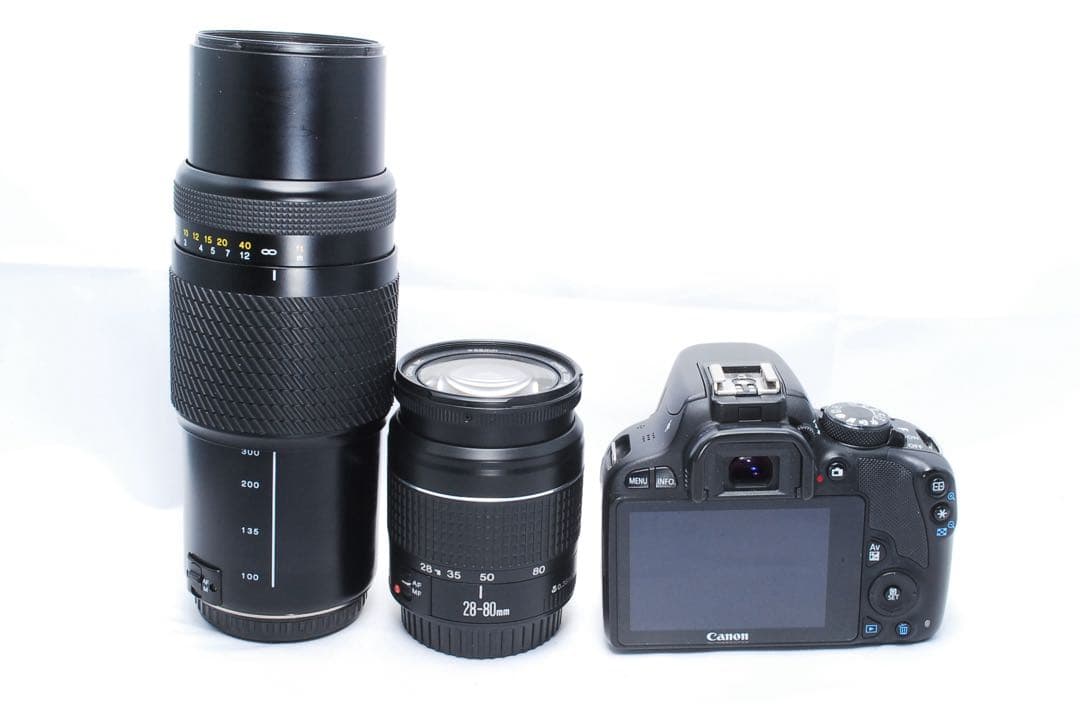 スマホ転送可✨CanonKiss X7✨届いてすぐ使える✨一眼レフ✨超望遠付き✨