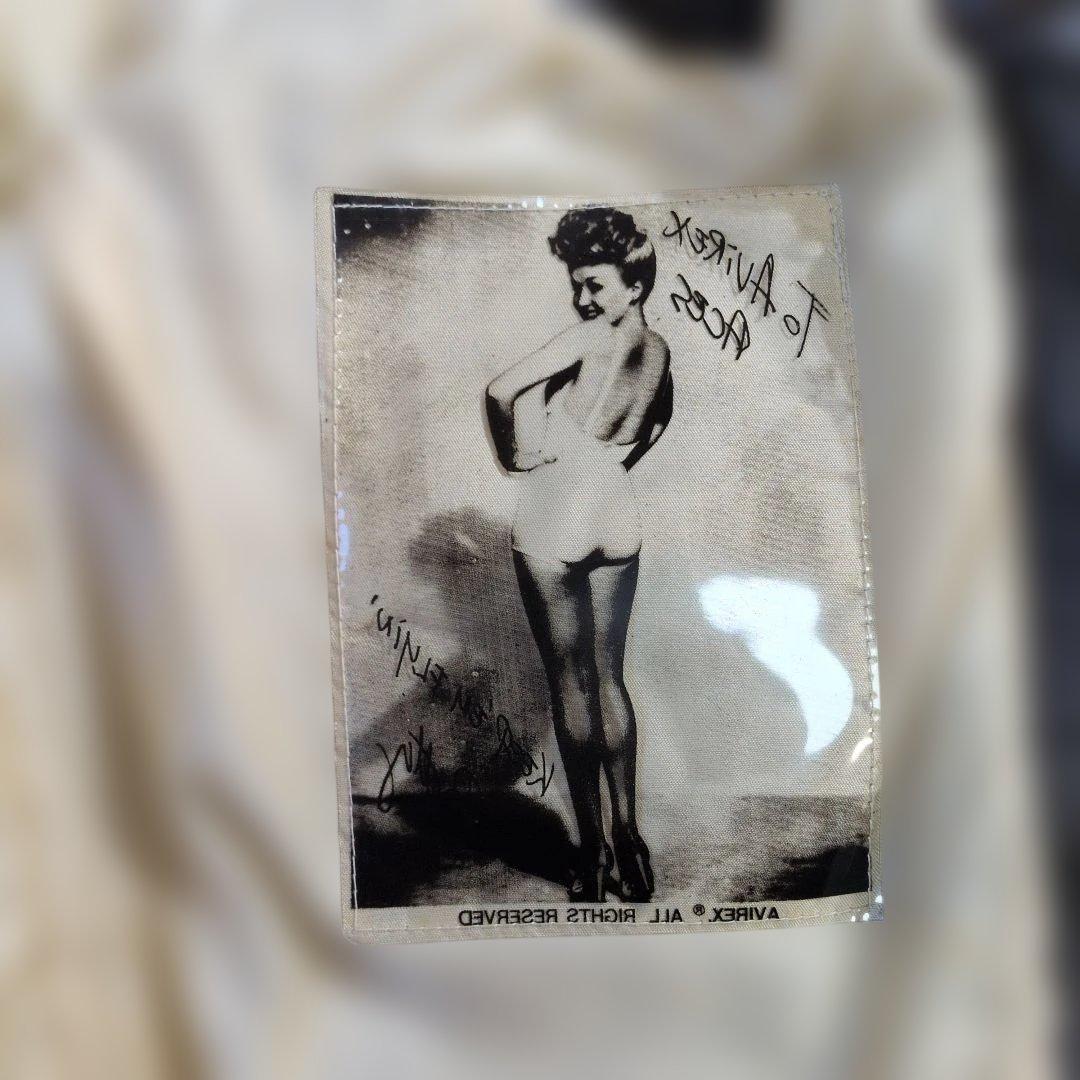 超良品 AVIREXA 2フライトジャケット M 〜L茶　胸タグ