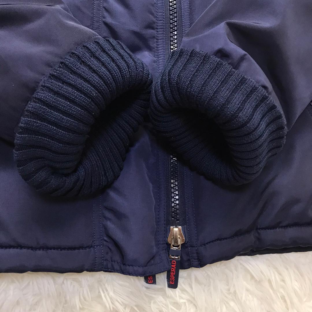 ESPERADO 中綿入りジャケット ドイツ 乗馬ブランド 袖口リブ ネイビー