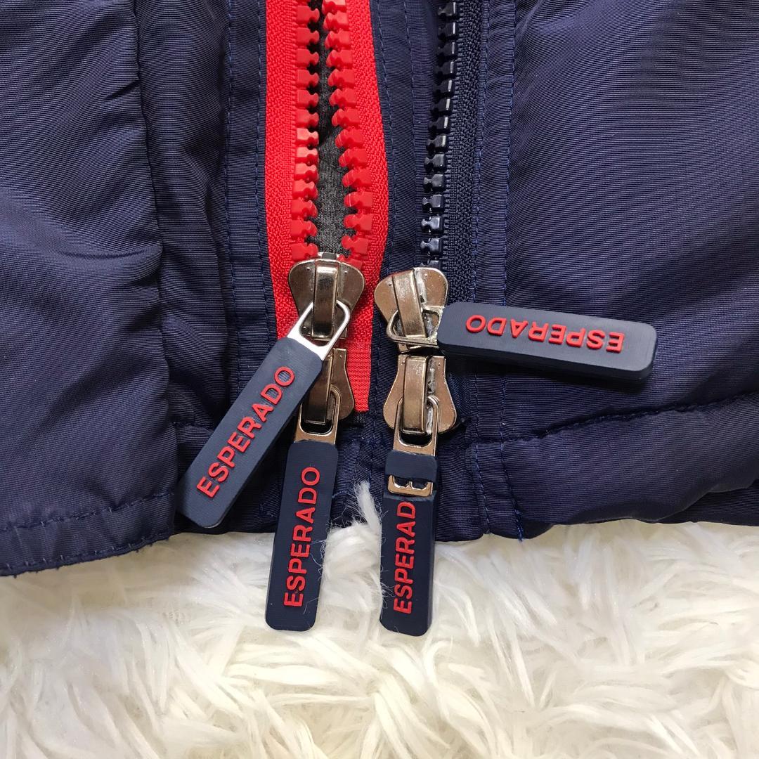 ESPERADO 中綿入りジャケット ドイツ 乗馬ブランド 袖口リブ ネイビー