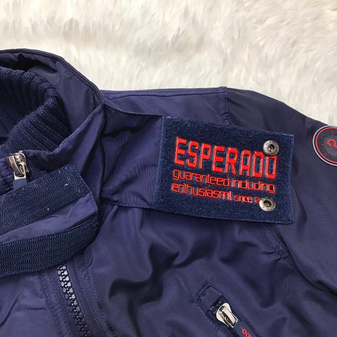 ESPERADO 中綿入りジャケット ドイツ 乗馬ブランド 袖口リブ ネイビー