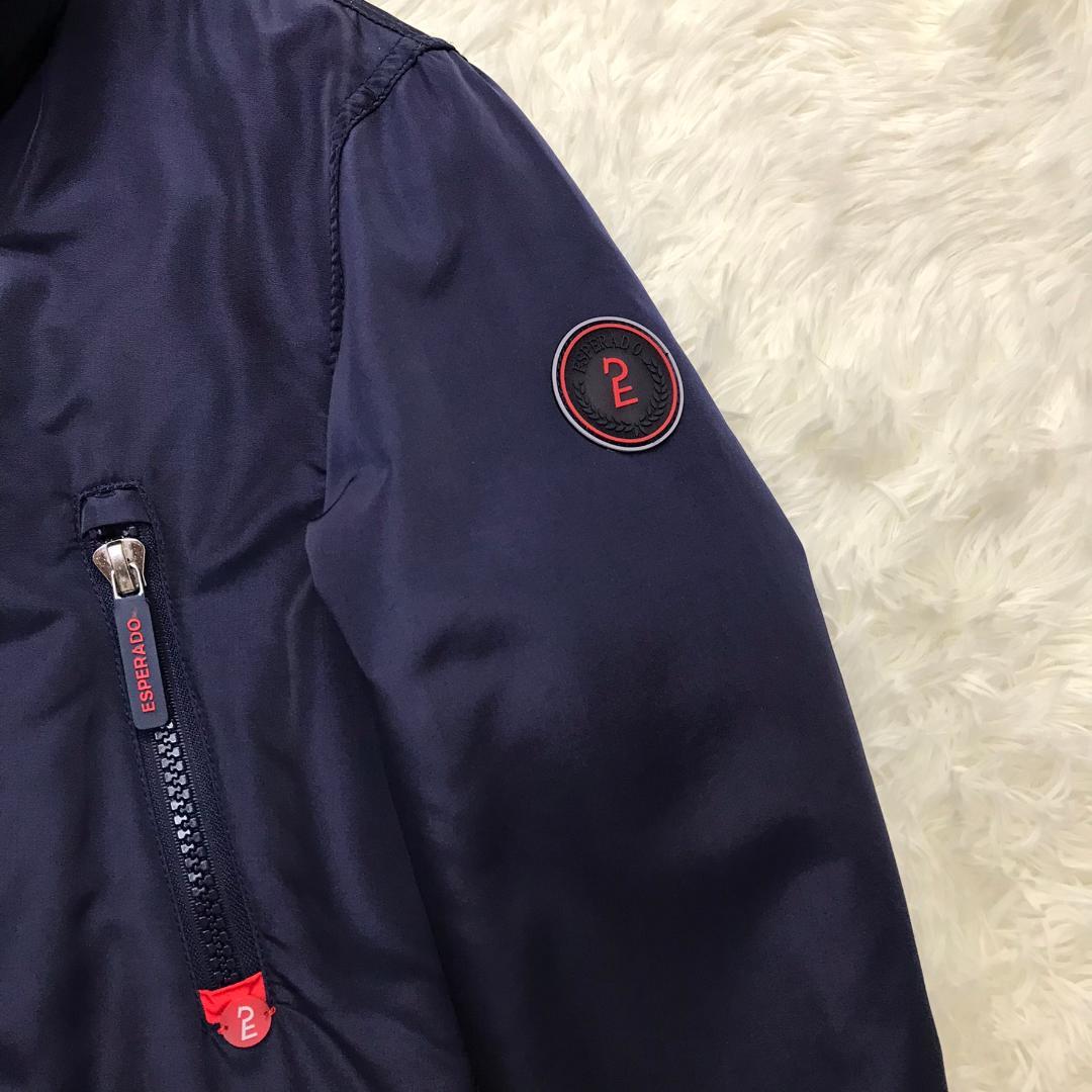 ESPERADO 中綿入りジャケット ドイツ 乗馬ブランド 袖口リブ ネイビー