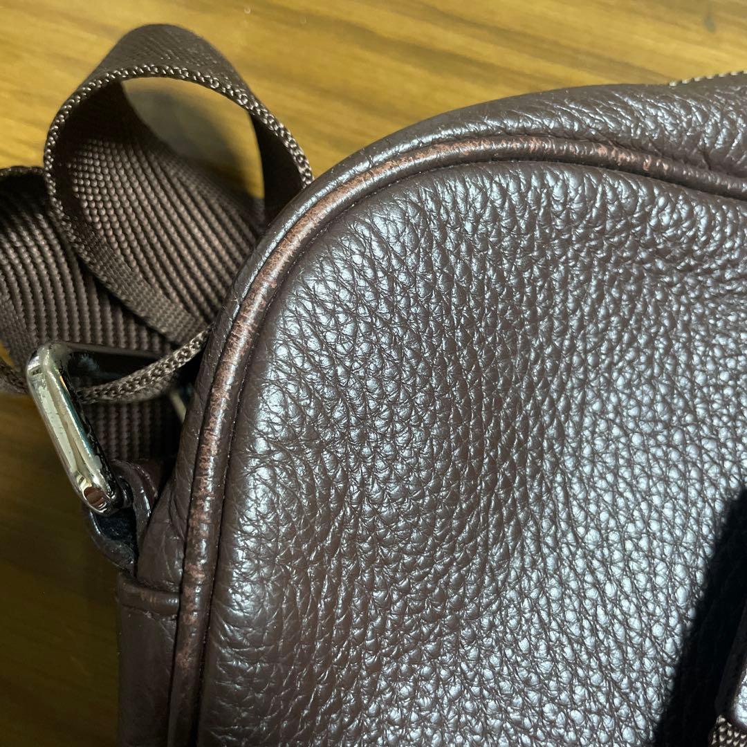 ヴィヴィアンウエストウッド　ブラウンレザー ビジネスバッグ　ショルダーバック