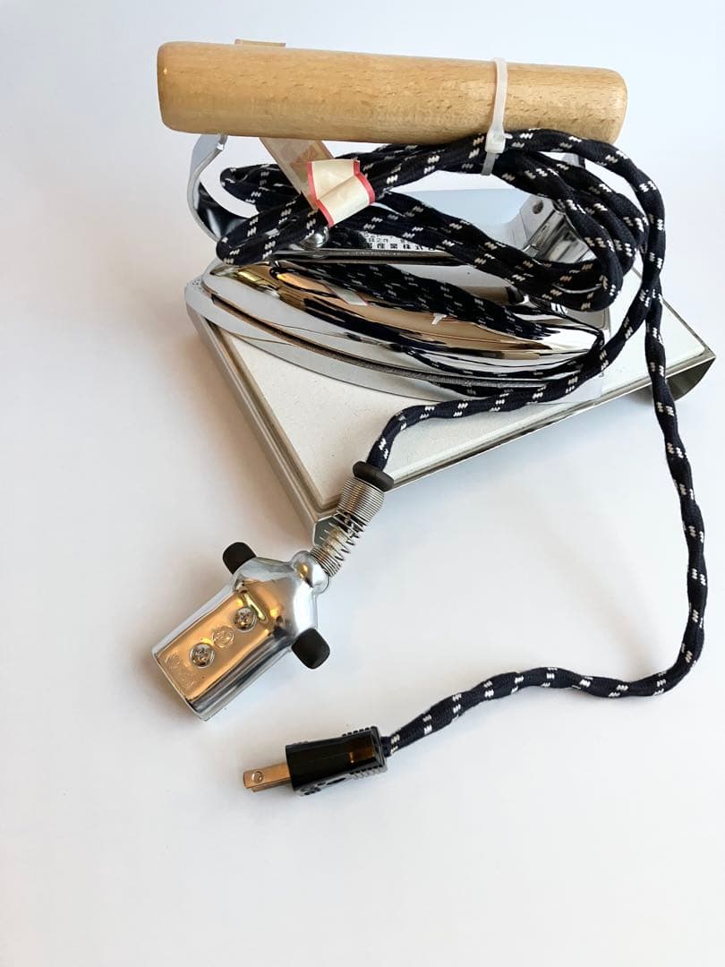 ナショナル　松下電工産業　業務用　アイロン 6号　台付　レトロ　極美品