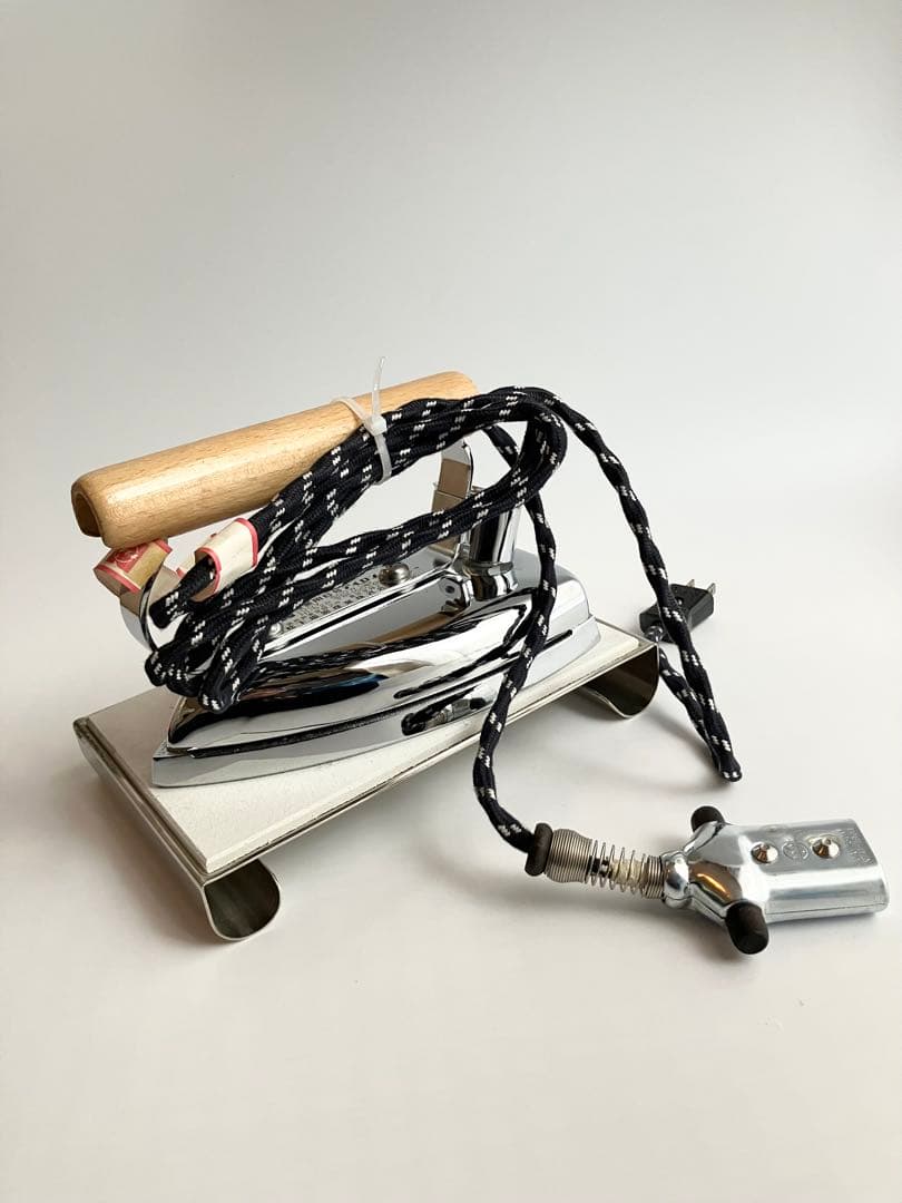 ナショナル　松下電工産業　業務用　アイロン 6号　台付　レトロ　極美品