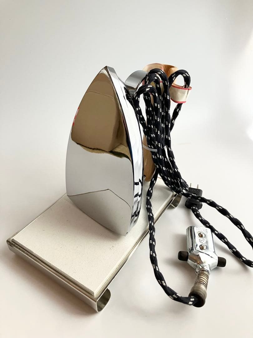 ナショナル　松下電工産業　業務用　アイロン 6号　台付　レトロ　極美品