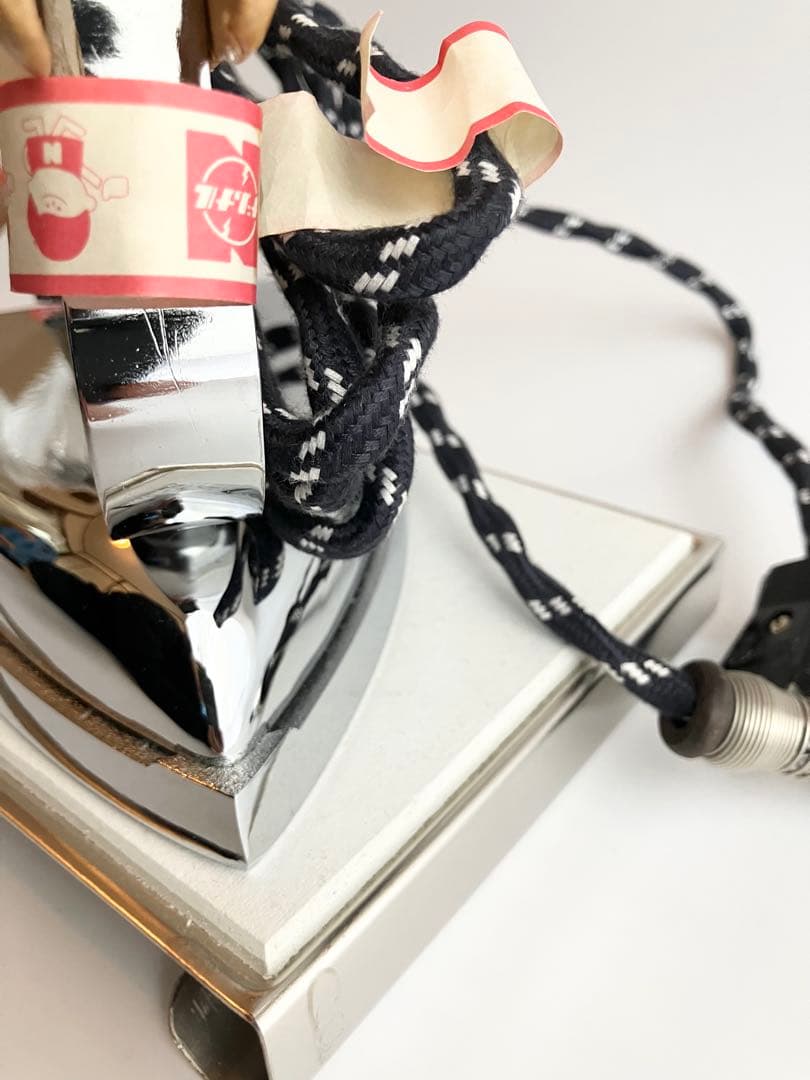 ナショナル　松下電工産業　業務用　アイロン 6号　台付　レトロ　極美品