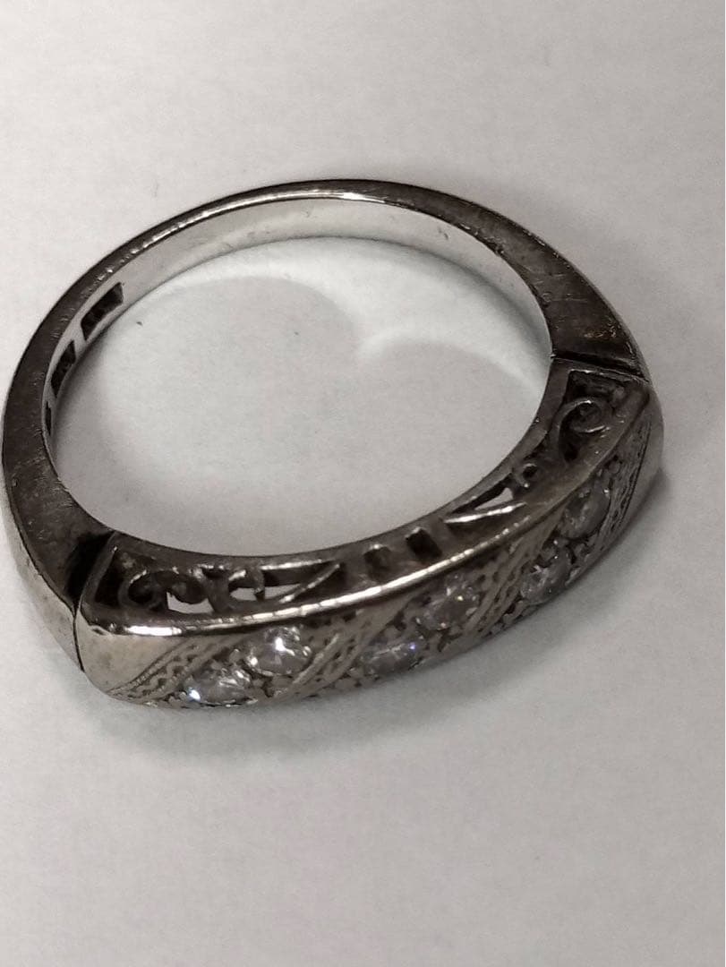 k14 ダイヤモンドリング　ホワイトゴールド　3g