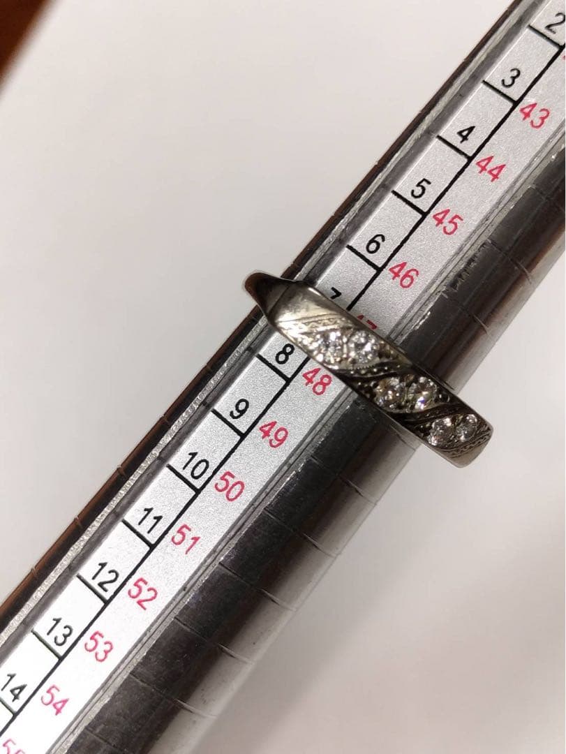 k14 ダイヤモンドリング　ホワイトゴールド　3g
