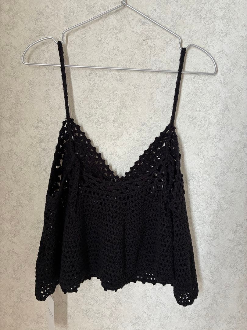 【新品未使用】スピックアンドスパン クロシェニットキャミソール