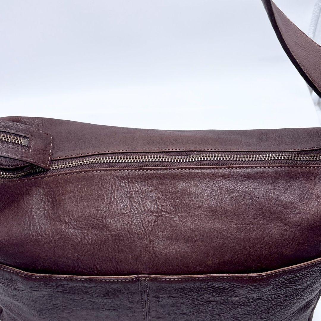 極美品✨ 土屋鞄 メッセンジャーバッグ トーンオイルヌメ レザー 本革 A4可