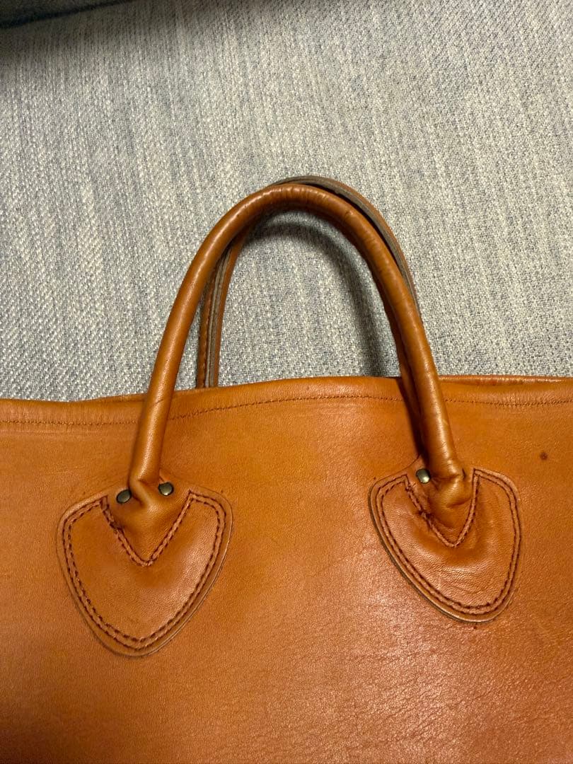 メ*ー様 超希少 70's エルエルビーン レザートート ラージ 筆記体