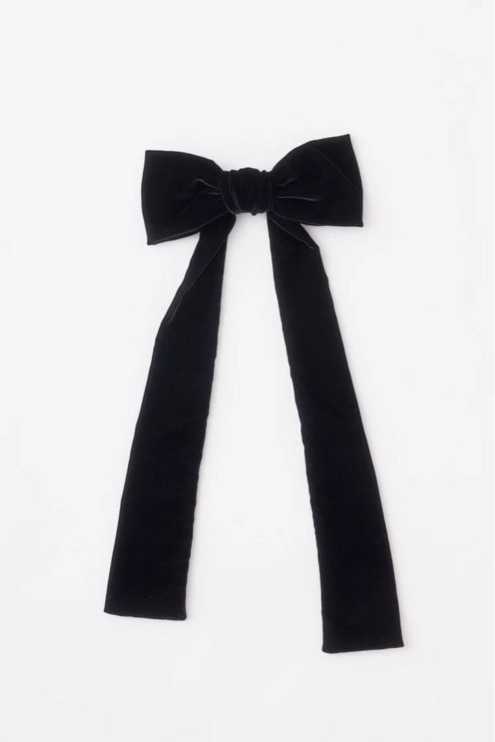 FETICO VELVET LONG BOW HAIR CLIP リボン