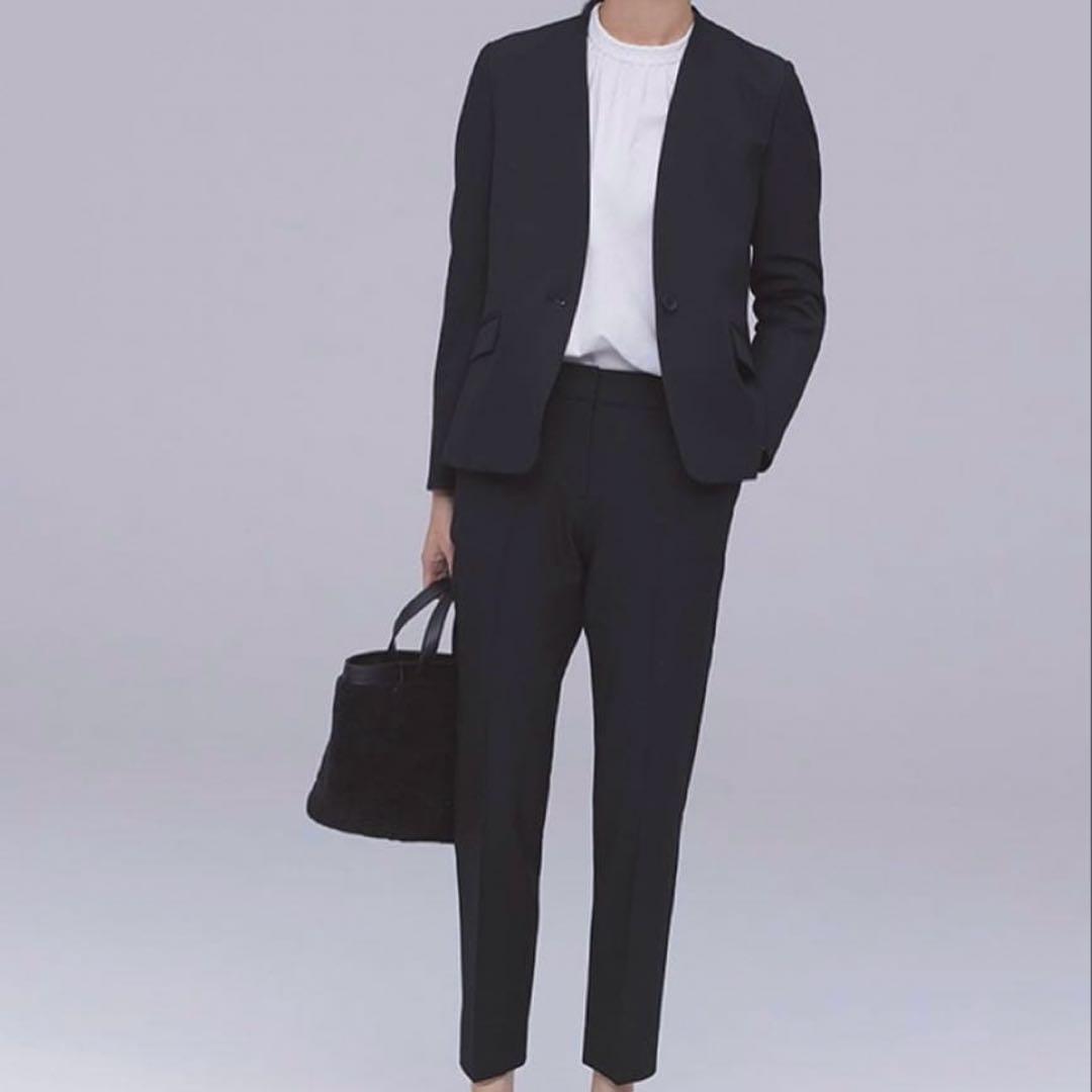 PLST ウォームリザーブ　ノーカラージャケット パンツ　セットアップ　上下　S