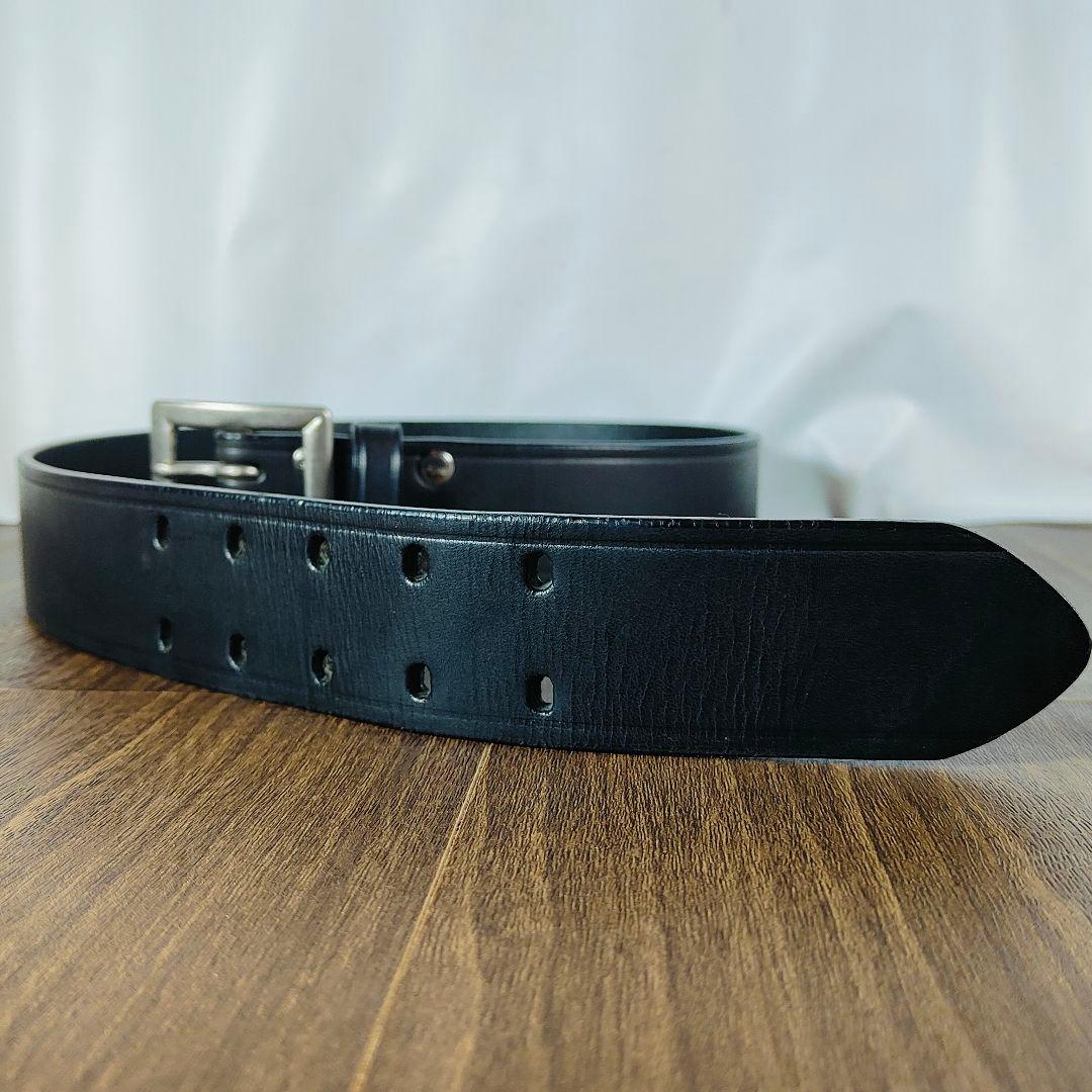 【極艶美品】BUCO ブコ 極厚ブライドルドレスベルト ダブルピンバックルベルト