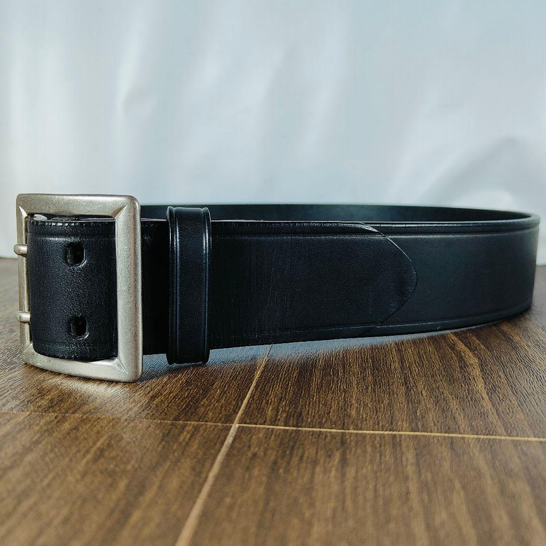 【極艶美品】BUCO ブコ 極厚ブライドルドレスベルト ダブルピンバックルベルト