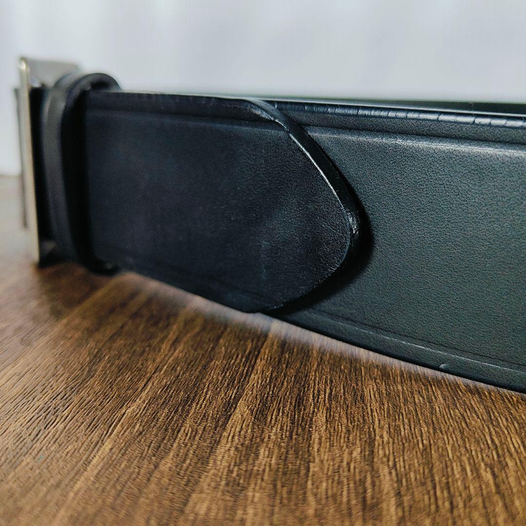 【極艶美品】BUCO ブコ 極厚ブライドルドレスベルト ダブルピンバックルベルト