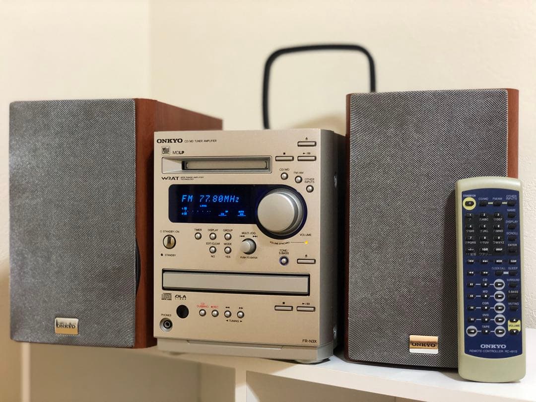 【ONKYOオンキョー】CD/MD チューナーアンプシステム　品番：FR-N3X