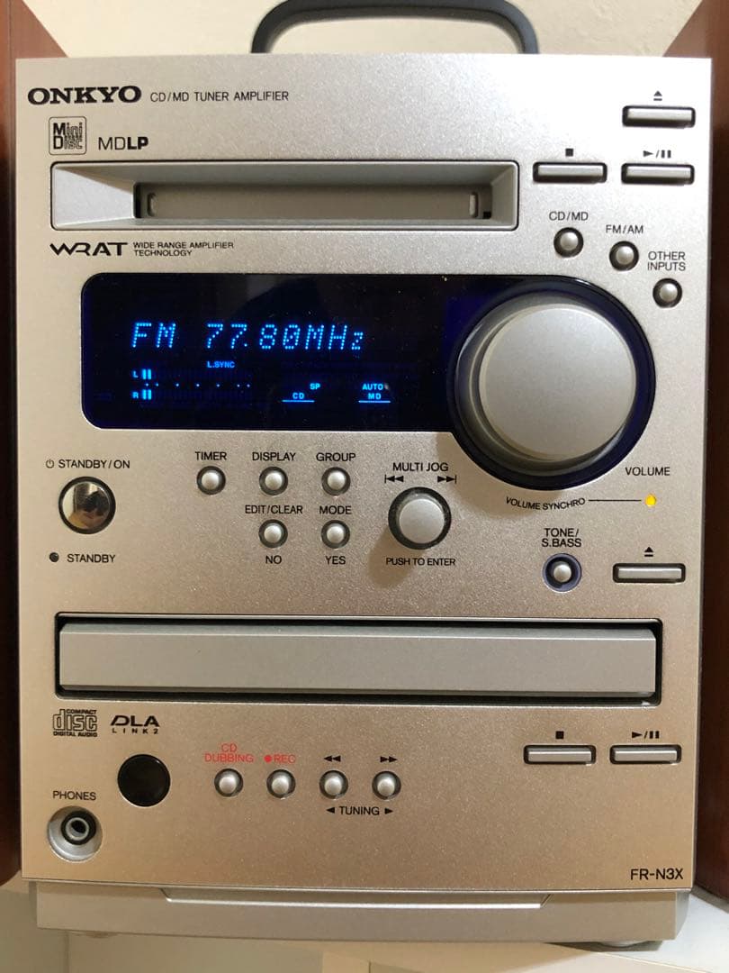 【ONKYOオンキョー】CD/MD チューナーアンプシステム　品番：FR-N3X