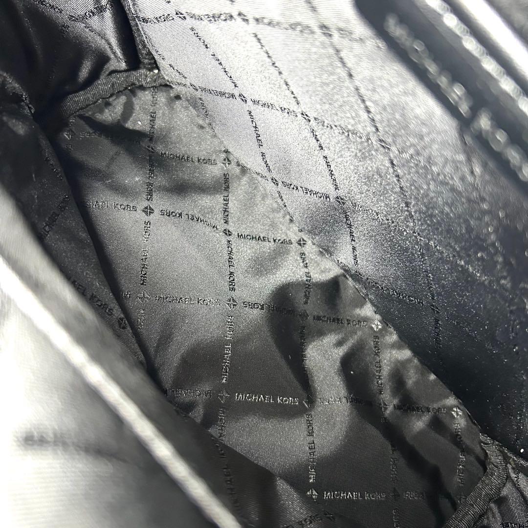 【極美品】マイケルコース レザーリュック 黒 A4