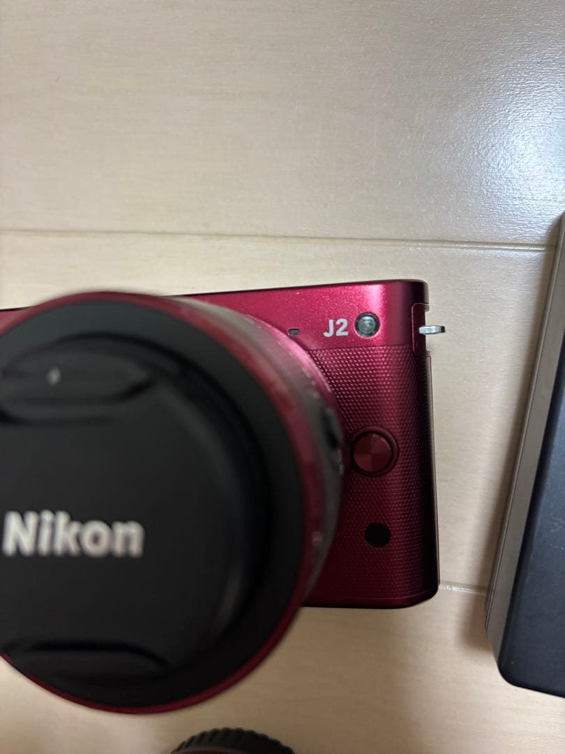 Nikon 1 J2 ミラーレスカメラ 赤 10-30mm 30-110mm
