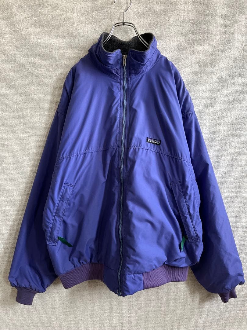 希少 90's USA製 パタゴニア シェルドシンチラジャケット パープル
