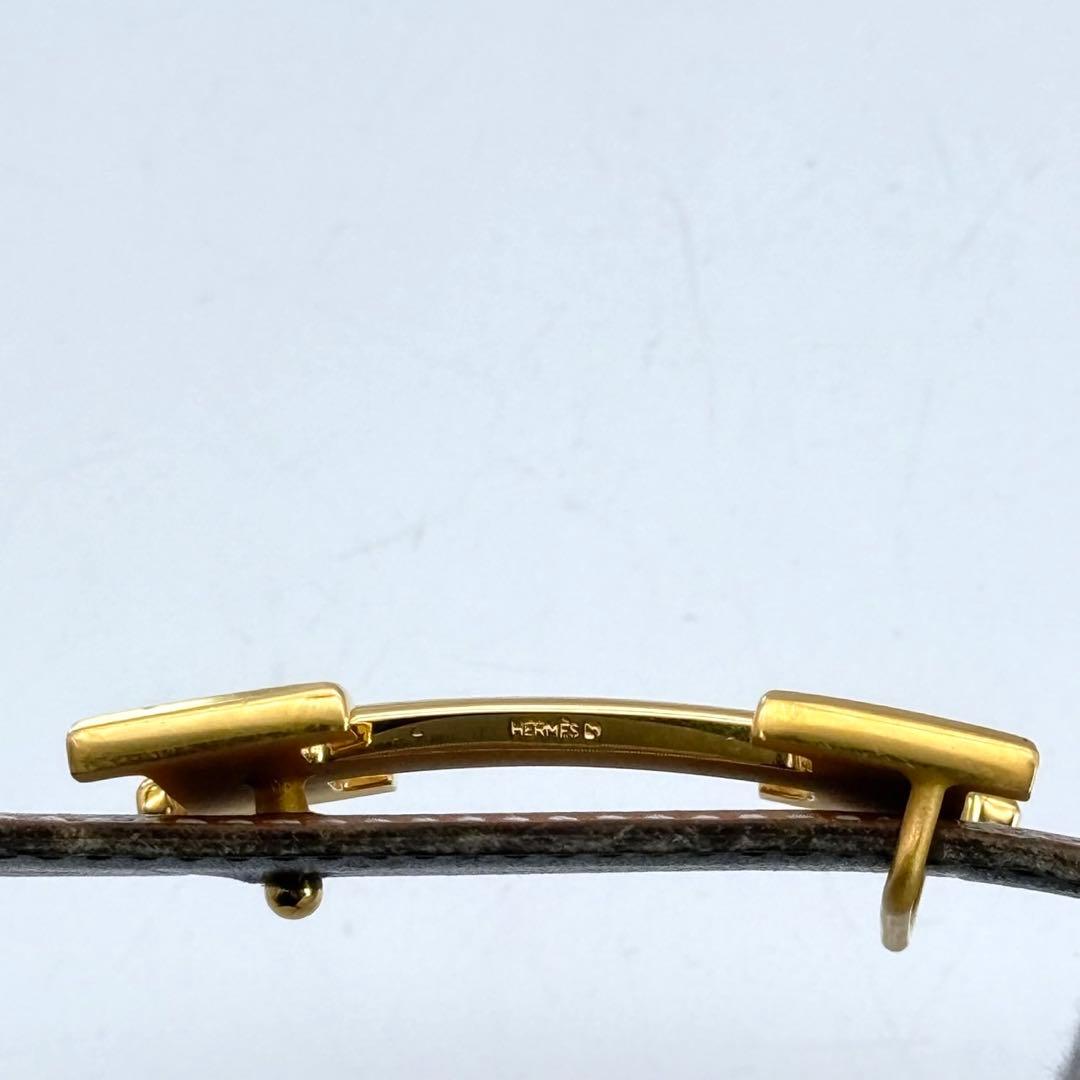 エルメス　Hロゴ　コンスタンス　ゴールド　Hバックル　レザー　リバーシブル