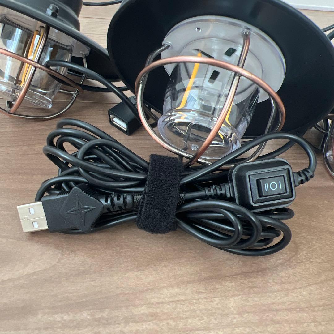 Barebones ベアボーンズ 3連 ランタン エジソンストリングライト