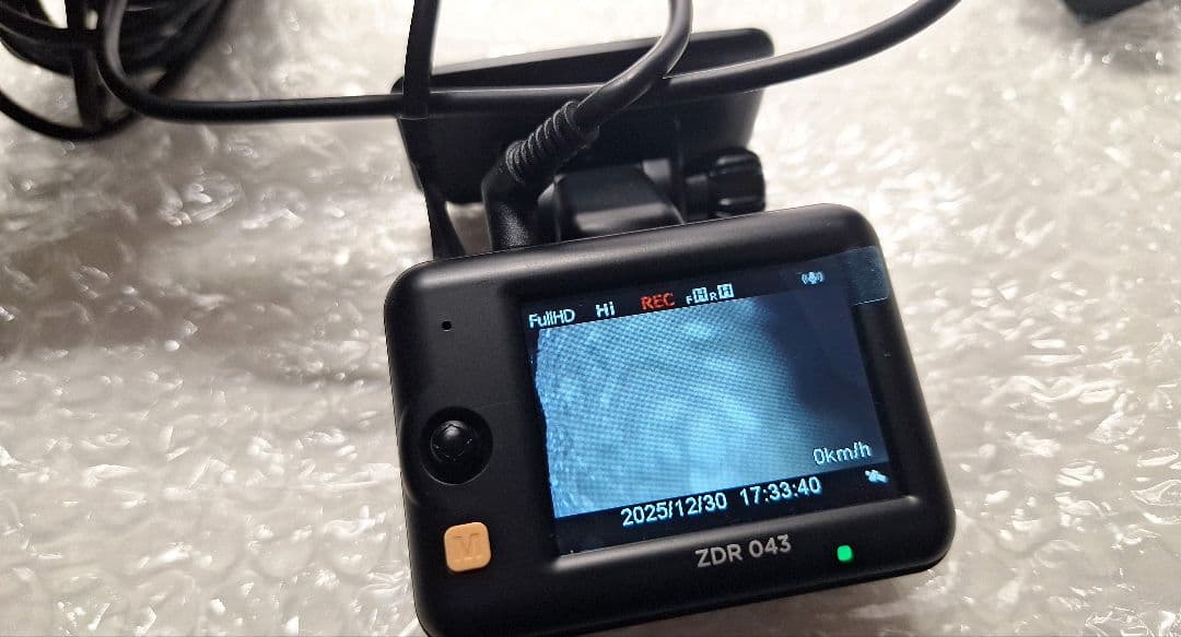 コムテック 小型 ドライブレコーダー ZDR-043 動作良好 美品