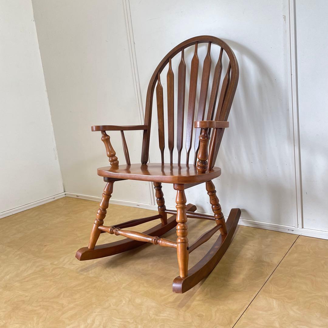 ロッキングチェア アームチェア 椅子 チェア 木製 ビンテージ カントリー