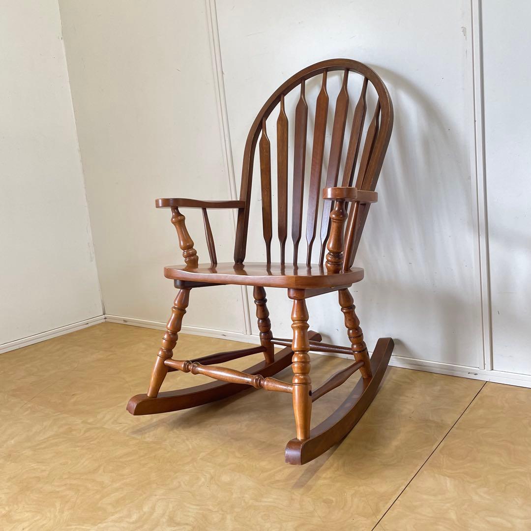 ロッキングチェア アームチェア 椅子 チェア 木製 ビンテージ カントリー
