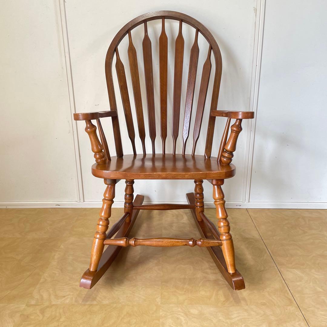 ロッキングチェア アームチェア 椅子 チェア 木製 ビンテージ カントリー