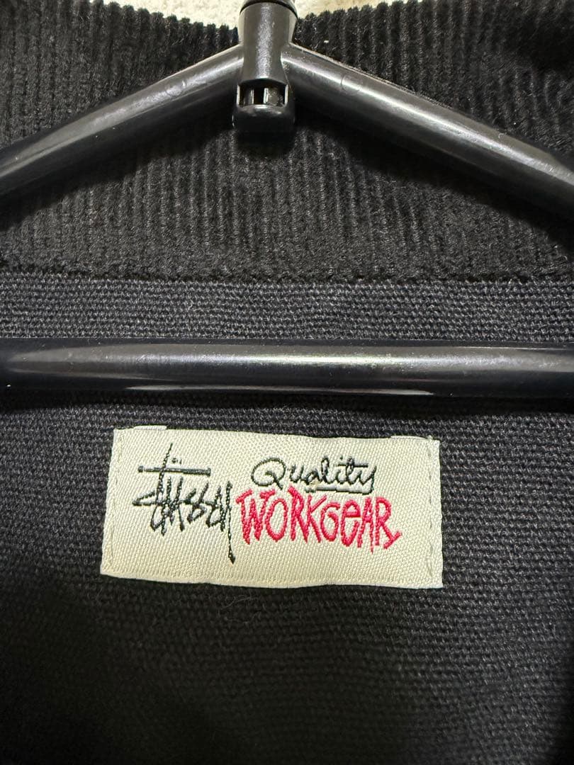 Stussy ブラック ワークジャケット