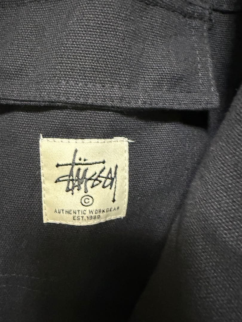 Stussy ブラック ワークジャケット