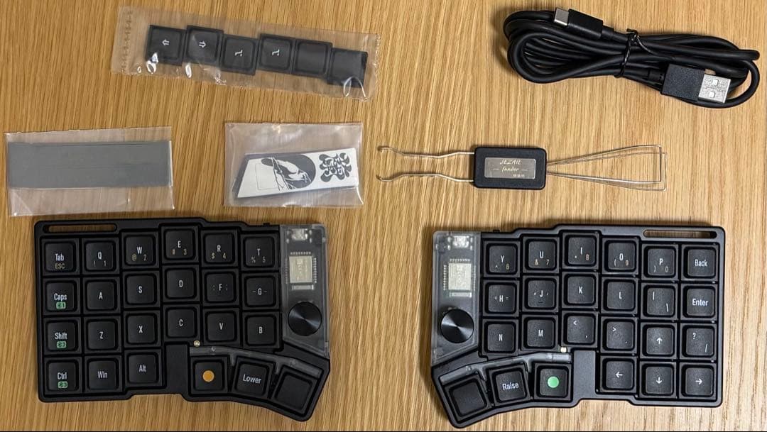 【終売品】【旧仕様】Cornix LP 完成品一式 旧ブラック 黒×白刻印