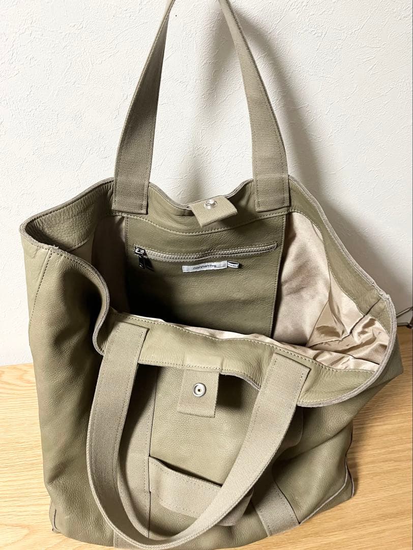 トートバッグ nonnative ノンネイティブ レザー バッグ ベージュ 美品