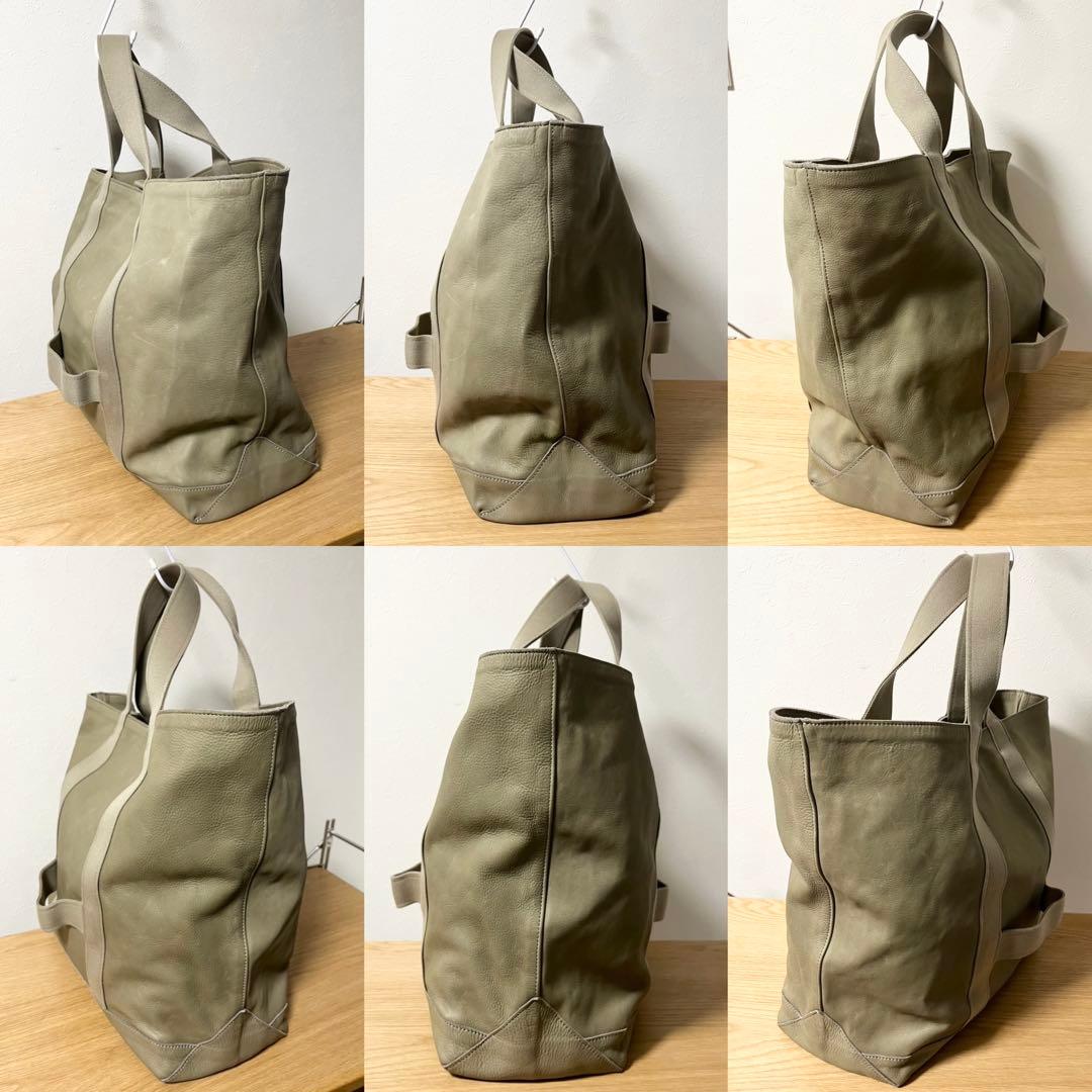 トートバッグ nonnative ノンネイティブ レザー バッグ ベージュ 美品