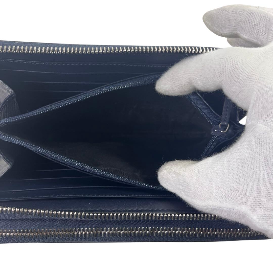 大容量 グッチ トラベルケース 長財布 ダブルファスナー レザー マイクロシマ