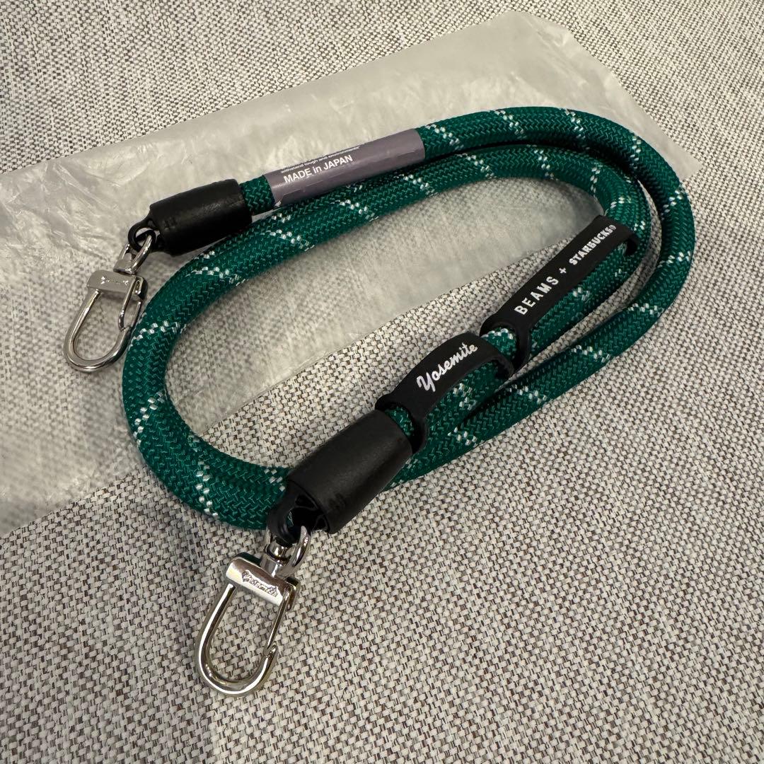 スターバックス BEAMS YOSEMITE STRAP ストラップ　グリーン